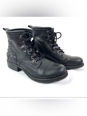 Sam Edelman Lace Up Boots With Studs